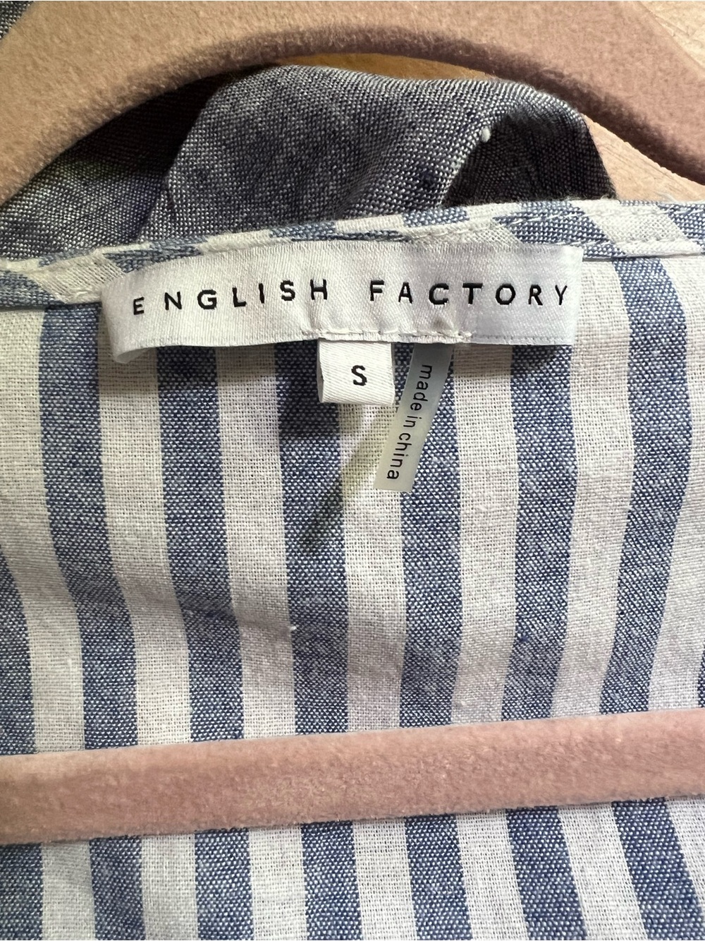 English Factory Striped High Low Dress S - Picture 14 of 15